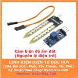 Cảm biến độ ẩm đất (nguyên lý điện trở)