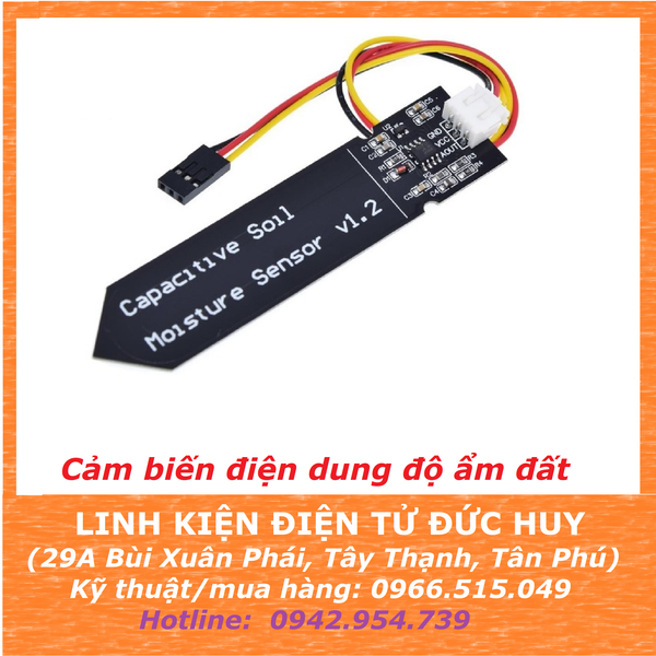 Cảm biến độ ẩm đất - Nguyên lý điện dung