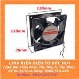 QUẠT LÀM MÁT, TẢN NHIỆT 12038, 220V, KÍCH THƯỚC 120 X 120 X 38MM