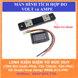 Đồng hồ tích hợp đo volt ampe dòng áp 0~100VDC, 10A 50A 100A có điện trở Shunt
