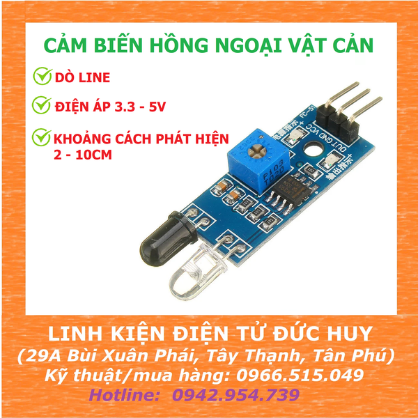 Cảm biến hồng ngoại vật cản 5VDC Dò line