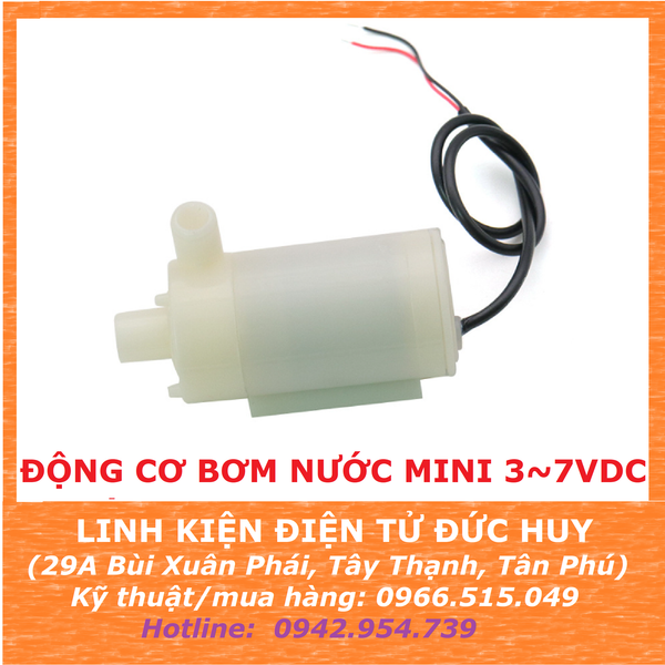 MÁY BƠM NƯỚC, BƠM CHÌM MINI 3~7VDC