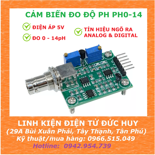 MODULE CẢM BIẾN ĐO ĐỘ PH PH0-14 DÙNG CHO ARDUINO