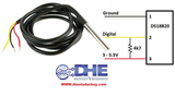 Dây cảm biến nhiệt độ DS18B20, bọc kim loại đầu do, dây dài 1m