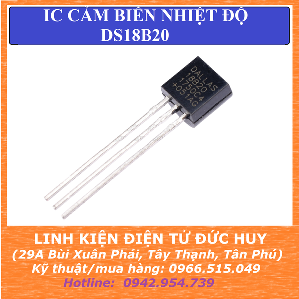 DS18B20 IC Cảm biến nhiệt độ (Loại tốt)