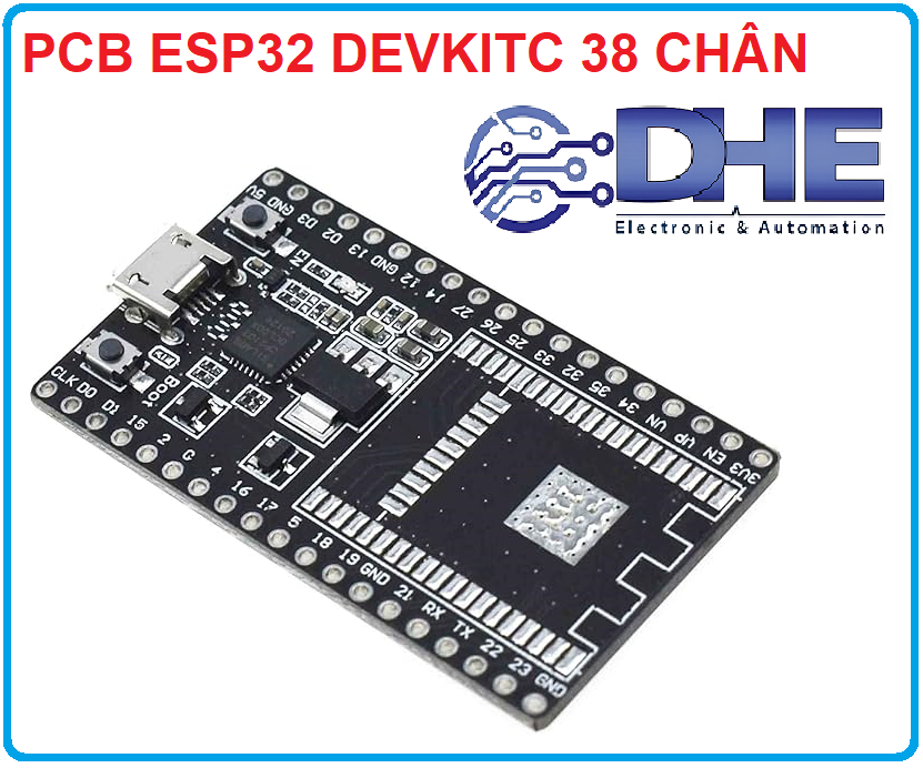 BOARD ESP32 DEVKITC 38 CHÂN ( CHỈ BOARD KHÔNG BAO GỒM CHIP ESP32 ...