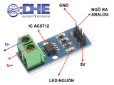 ACS712 5A  ACS712 20A Cảm biến đo dòng điện AC/DC Analog