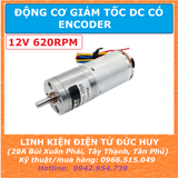 GA25 370  12V 620rpm động cơ encoder