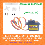 Servo RC ES08MA II, bánh răng kim loại, 180 độ