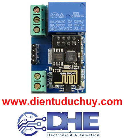 ESP8266 ESP-01 điều khiển smart home - 1 kênh relay 5V