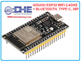 GOUUU ESP32 38P WIFI 2.4GHZ, BLUETOOTH, CP2102 TYPE C USB