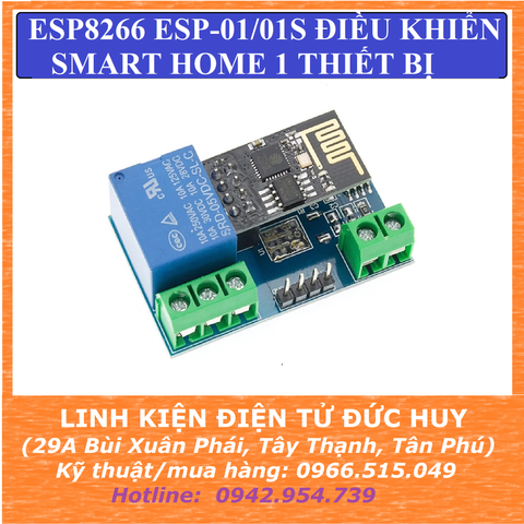 ESP8266 ESP-01 ESP-01S điều khiển smart home 1 thiết bị