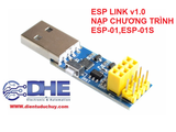 ESP8266 ESP-01,ESP-01S WIFI ESP LINK v1.0 (Nạp chương trình)