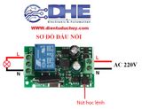 MẠCH BẬT/TẮT THIẾT BỊ RF 1 KÊNH, NGUỒN 220V/AC, HỌC LỆNH
