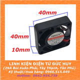 QUẠT LÀM MÁT, TẢN NHIỆT 5/12/24VDC 4010, KÍCH THƯỚC 40 X 40 X10MM