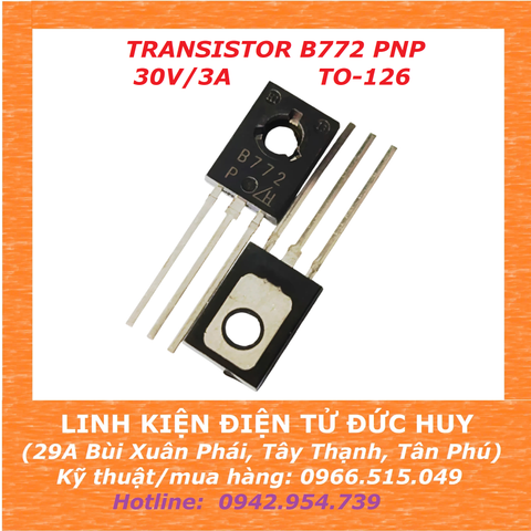 Transistor B772 (PNP), TO-126