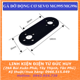 GÁ SERVO MG996R CHỮ I THẲNG 63mm HỢP KIM NHÔM