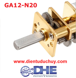 Động cơ GA12 N20, tốc độ 500 rpm, 12VDC
