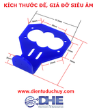 Gía đỡ, đế cảm biến siêu âm SR04, SRF05