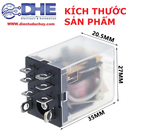 RELAY KIẾNG, TRUNG GIAN 8 CHÂN, 220VAC 10A, LY2N