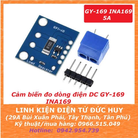 GY169 INA169 Cảm biến dòng điện DC độ chính xác cao 5Ampe