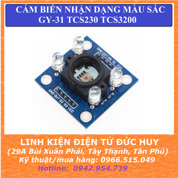 GY-31 TCS230 TCS3200 CẢM BIẾN NHẬN DẠNG MÀU SẮC