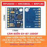 GY87 IMU 10DOF MPU6050 + HMC5883L (QMC5883L) + BMP180