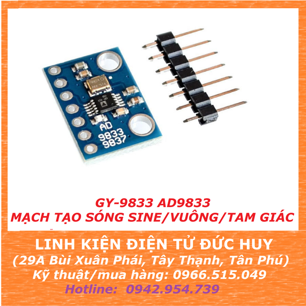 GY AD9833 Module tạo sóng SINE/Vuông/Tam giác