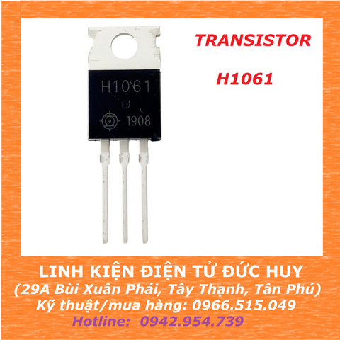 H1061 TRANSISTOR NPN, TỐI ĐA 50V, DÒNG TỐI ĐA 3A TO-220