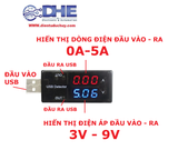 USB TEST KIỂM TRA ĐIỆN ÁP, DÒNG ĐIỆN XẢ PIN USB V1.0