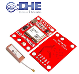 MODULE ĐỊNH VỊ GPS GY NEO 6M V2.0 APM 2.5 (BOARD ĐỎ),bao gồm ăngten, hàn chân sẵn