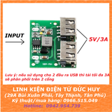 MẠCH HẠ ÁP DC DC ĐẦU RA USB 5VDC 3A