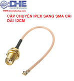 Đầu cáp chuyển đổi IPEX sang SMA 12CM, CÁP ĐỒNG TRỤC RG178