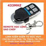 REMOTE HỌC LỆNH SAO CHÉP - 433MHZ/315MHZ - 4 NÚT