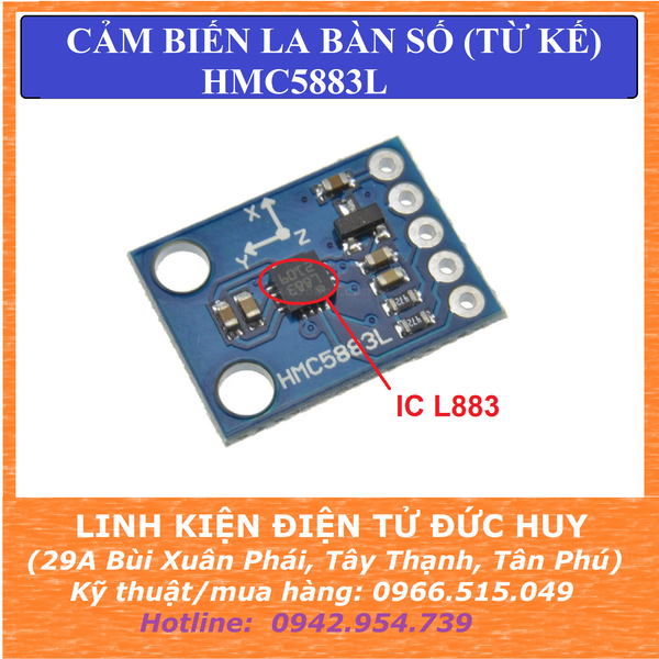 HMC5883L GY-273 Cảm biến la bàn số (từ kế)