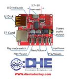 XY BTL MẠCH GIẢI MÃ BLUETOOTH 4.1 MP3 HÕ TRỢ USB , THẺ NHỚ