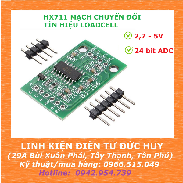 HX711 MẠCH CHUYỂN ĐỔI TÍN HIỆU LOADCELL