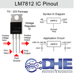 7812 IC ổn áp (+12V)