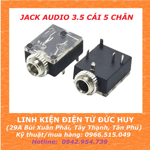 JACK AUDIO 3.5 CÁI 5 CHÂN HÀN BOARD