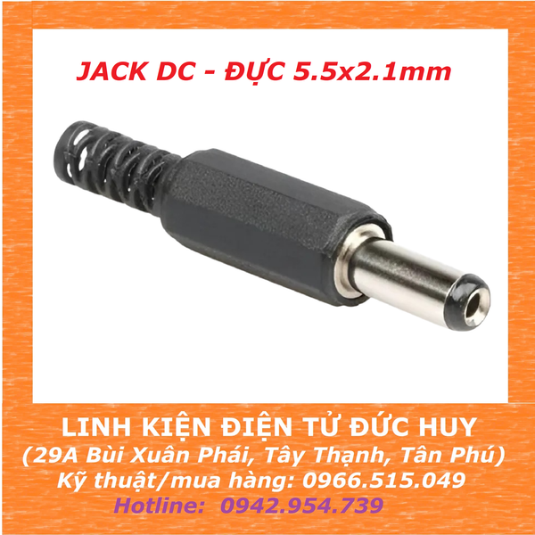 Jack nguồn DC - Đực - 5.5*2.1mm