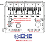 K219 V1.1 CÀI ĐẶT VÀ KIỂM SOÁT VÂN TAY - 6 KÊNH RELAY