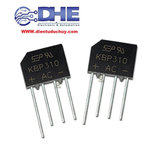 KBP310 - 3A , DIODE CẦU CHỈNH LƯU, ĐIỆN ÁP TỐI ĐA 1000V,  DÒNG ĐIỆN TỐI ĐA 3A, KIỂU CHÂN DIP 4 (4 CHÂN THẲNG HÀNG)