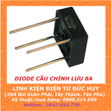 DIODE CẦU CHỈNH LƯU KBPC810, 8A 700V, LOẠI 4 CHÂN