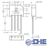 DIODE CẦU CHỈNH LƯU 10A KBU1010 10A, 1000V, DIP 4