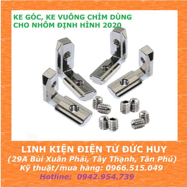 KE GÓC, KE VUÔNG CHÌM DÙNG CHO NHÔM ĐỊNH HÌNH 2020