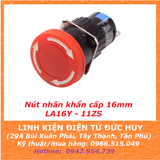 CÔNG TẮC NÚT NHẤN KHẨN CẤP STOP LA16 11ZS, PHI 16MM V2.0