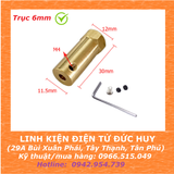 Khớp lục giác nối trục động cơ 6mm,  dài 30mm