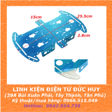 Khung xe robot 4 bánh kim loại, có pát lắp động cơ