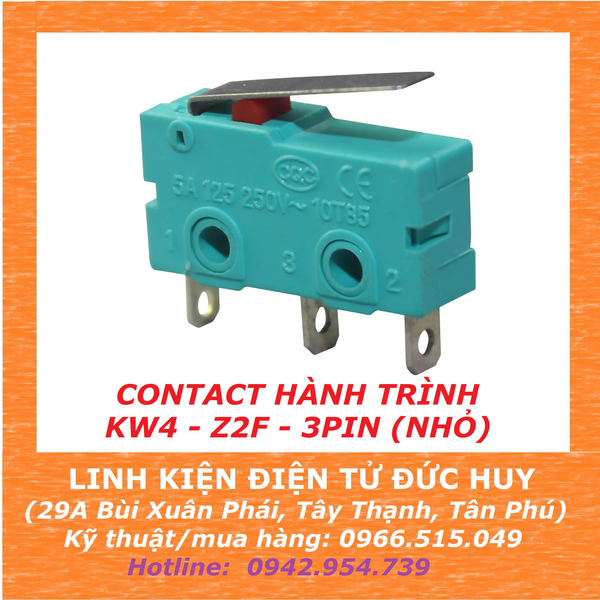 KW4 - Z2F - 3pin contact hành trình (nhỏ)