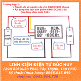 KWS DC200 50A Màn hình đo thông số điện đa chức năng Volt DC,Ampe,Wat,Nhiệt độ